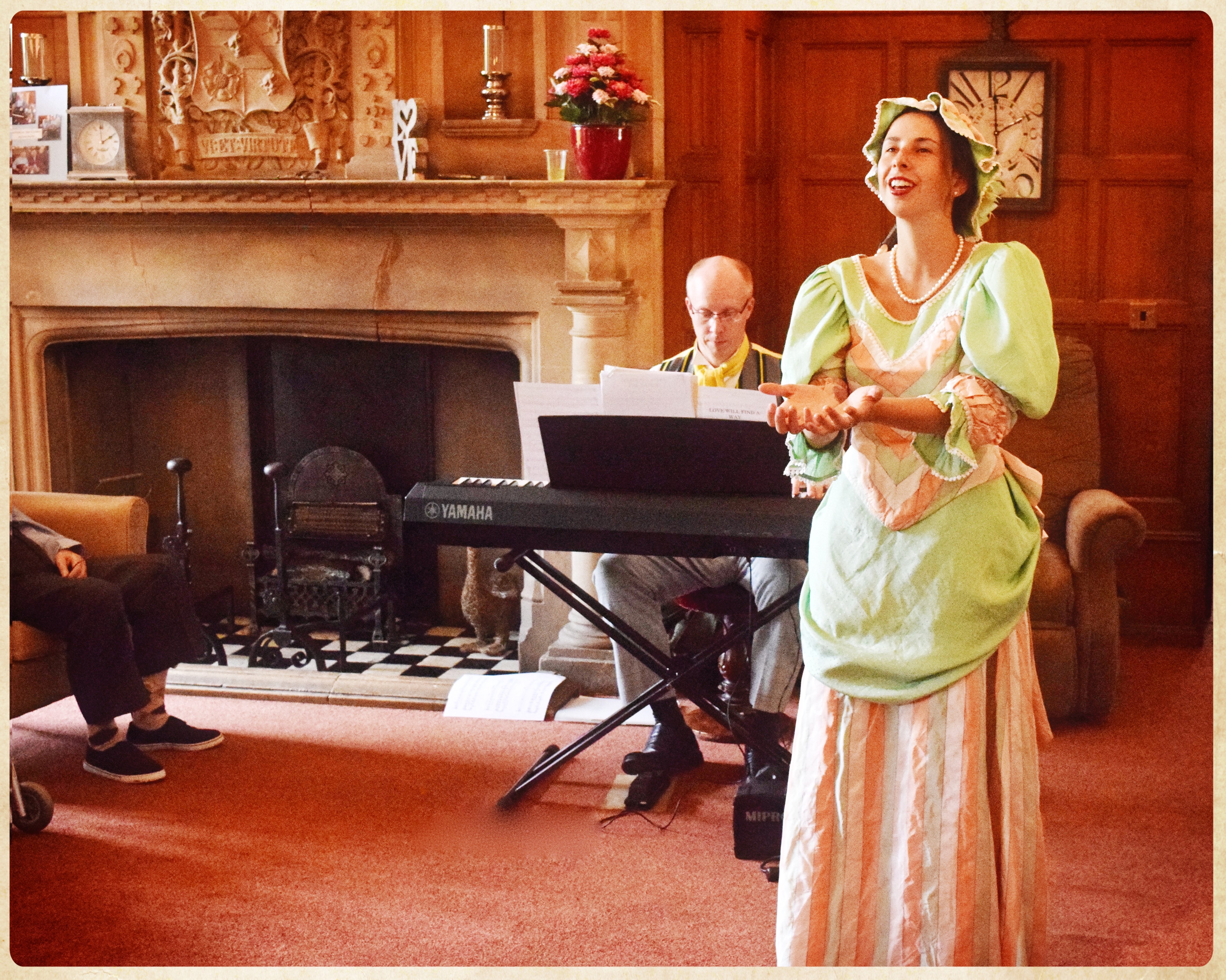 Natalie Speranska and Justin Bissell at Grimston
                  Court, York