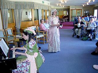 Kelly
                Sharp and Suzy Ruffles in Kirkwall, Easter 2007